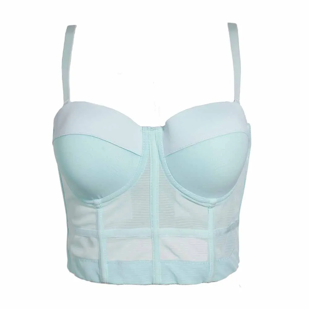 Women's Bustier Crop Top Sexy Corset Top Bra