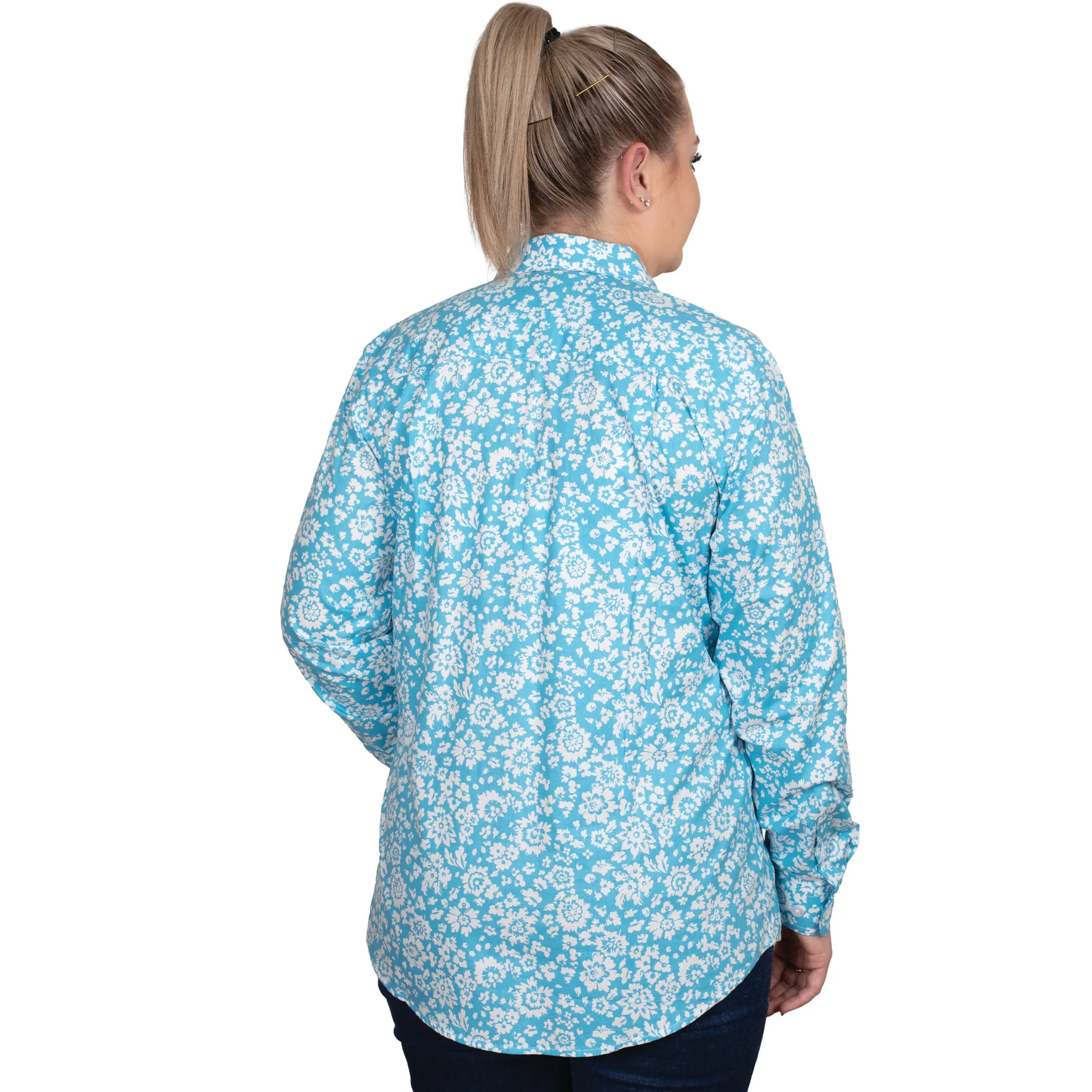 Women's Georgie Half Button Print Workshirt
