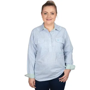 Women's Georgie Half Button Print Workshirt