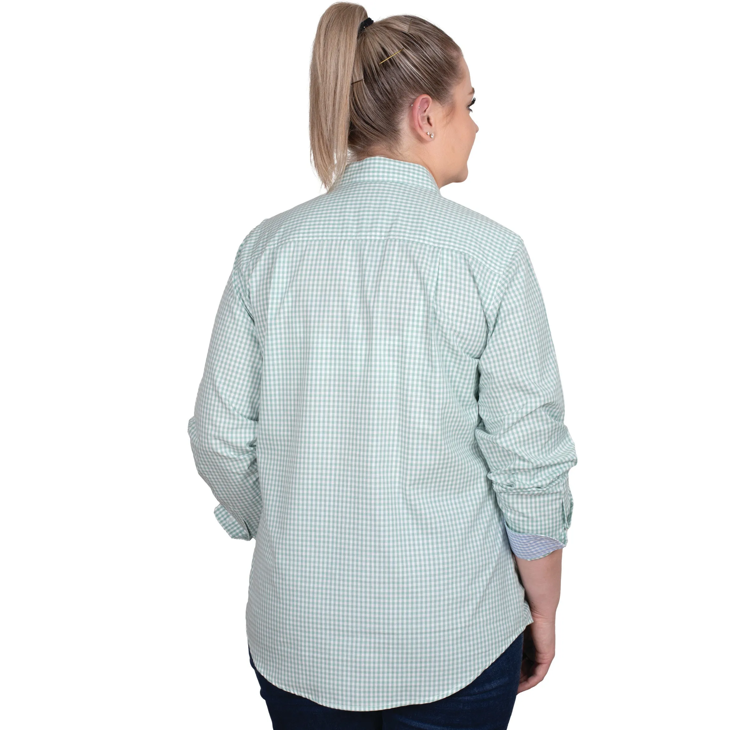 Women's Georgie Half Button Print Workshirt