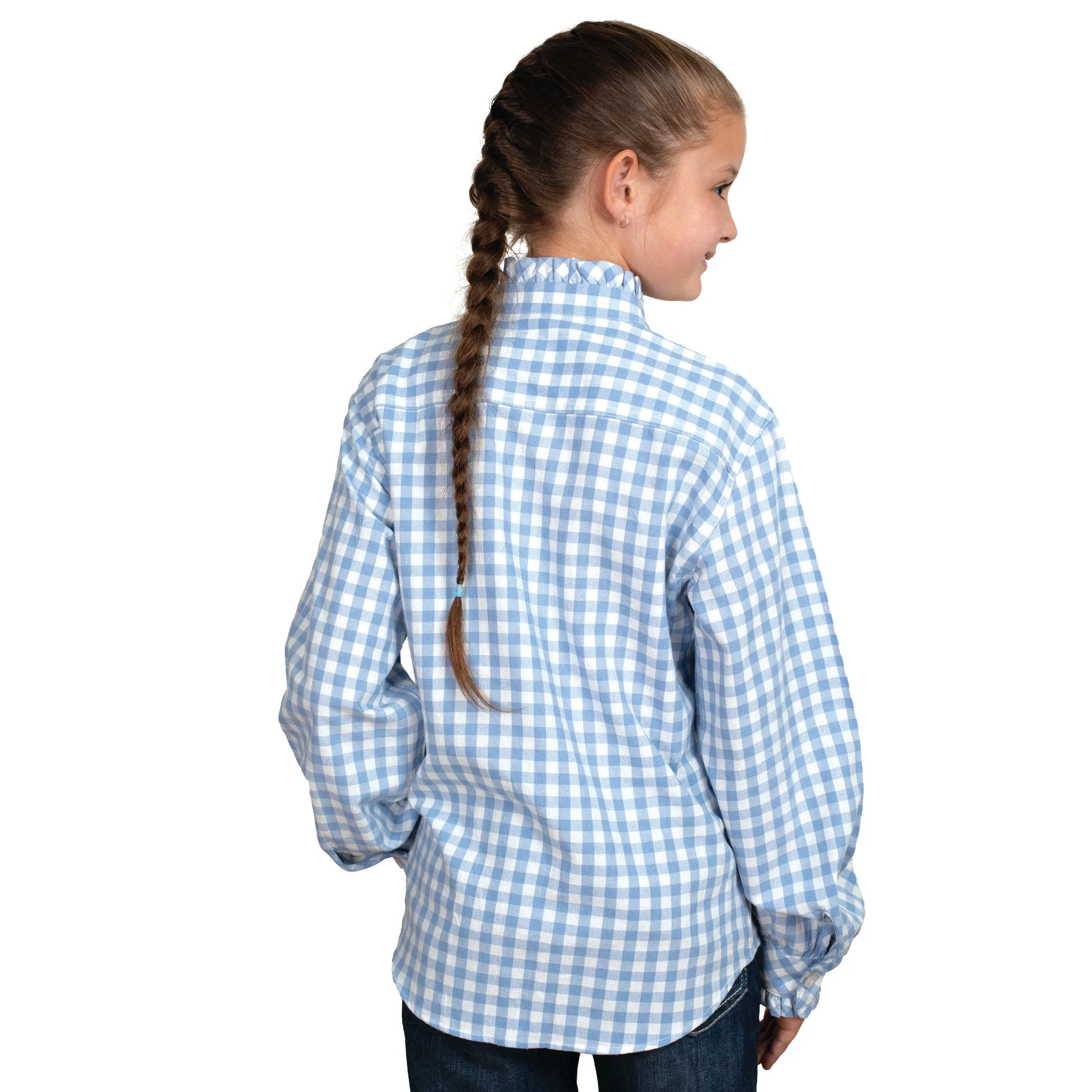 Women's Gracie Frills Full Button Check Workshirt