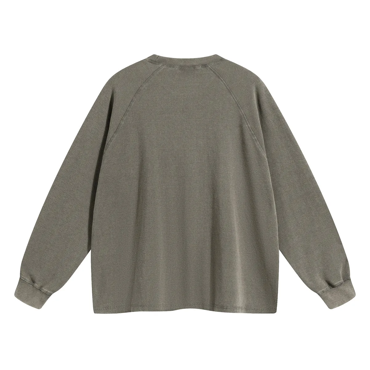 Women's Heavyweight Waffle-knit Long Sleeve T Shirt