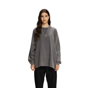 Women's Heavyweight Waffle-knit Long Sleeve T Shirt