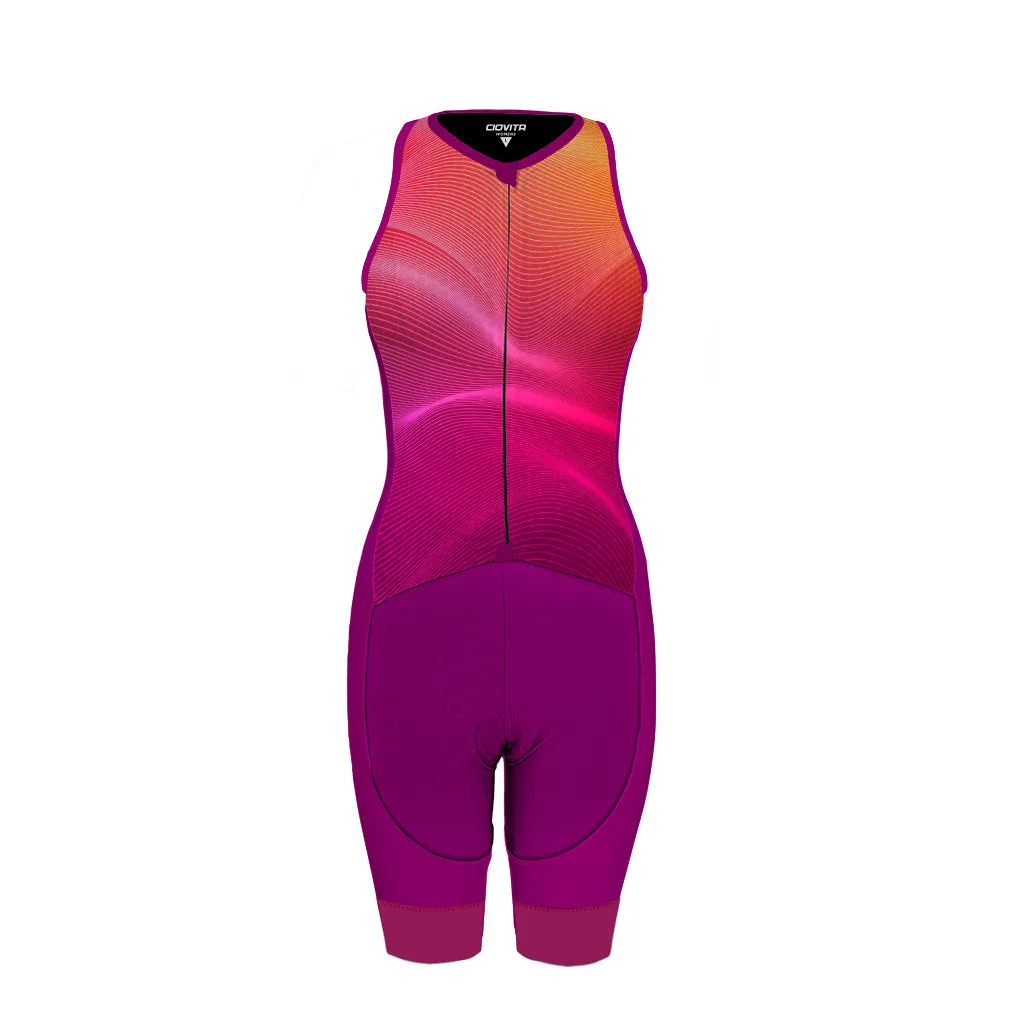 Women's Motion Sleeveless Tri Suit (Magenta)