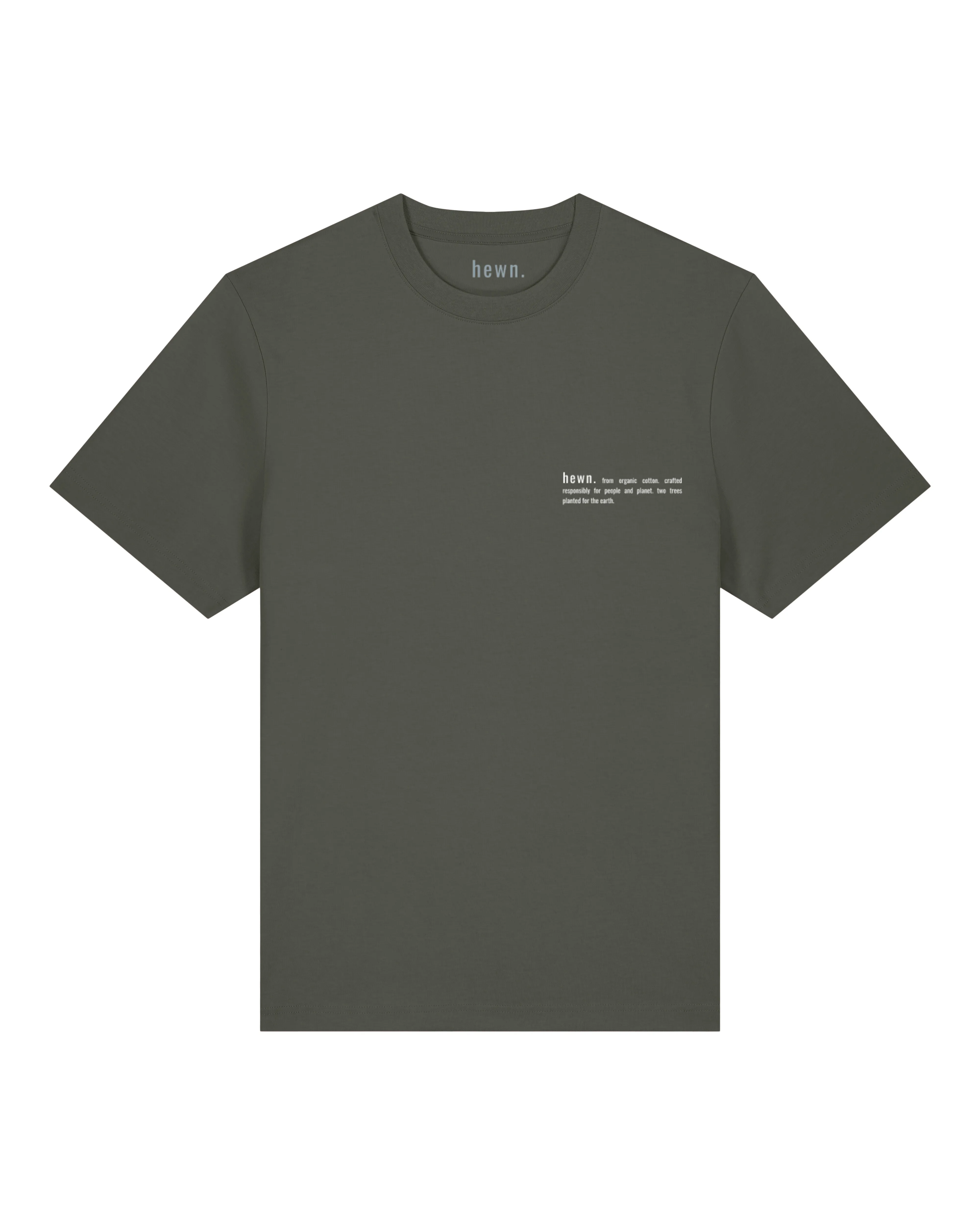 Women's Organic Cotton Relaxed Fit T-Shirt | Pine Green Khaki
