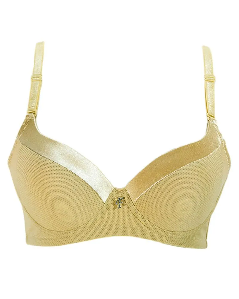 Women's Skin Everyday Basic Comfort Lightly Padded Underwire Flourish Bra - Single Padded Bra - FL991