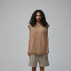 Women's Sleeveless Faded T Shirt 275gsm