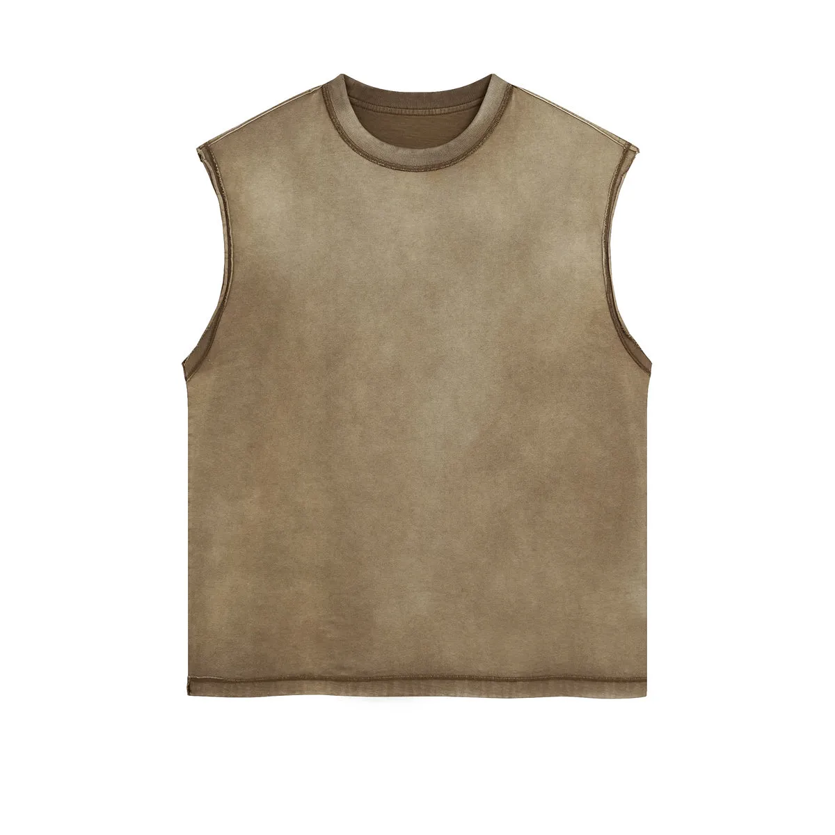 Women's Sleeveless Faded T Shirt 275gsm