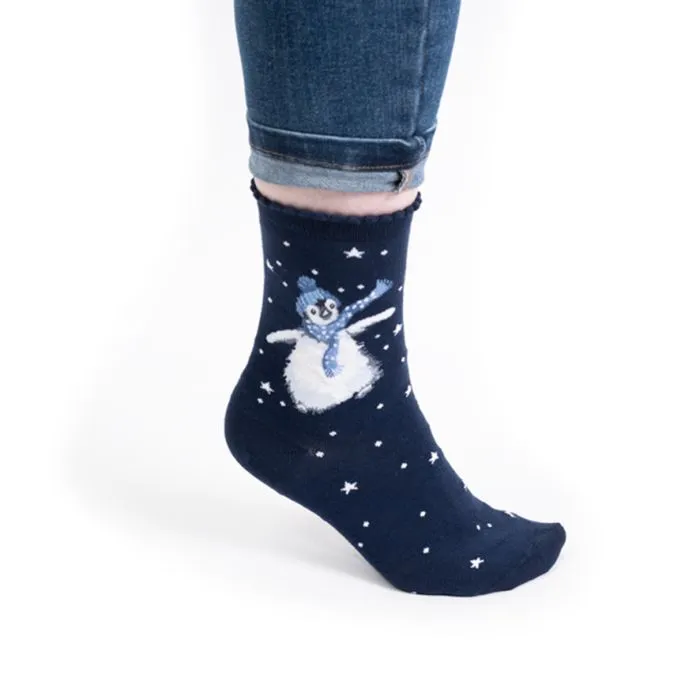 Wrendale 'Winter Wonderland Penguin' Socks